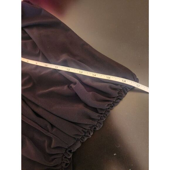 Ralph Lauren evening wear one shoulder rouched rhinestone dress size 10 - Picture 7 of 10